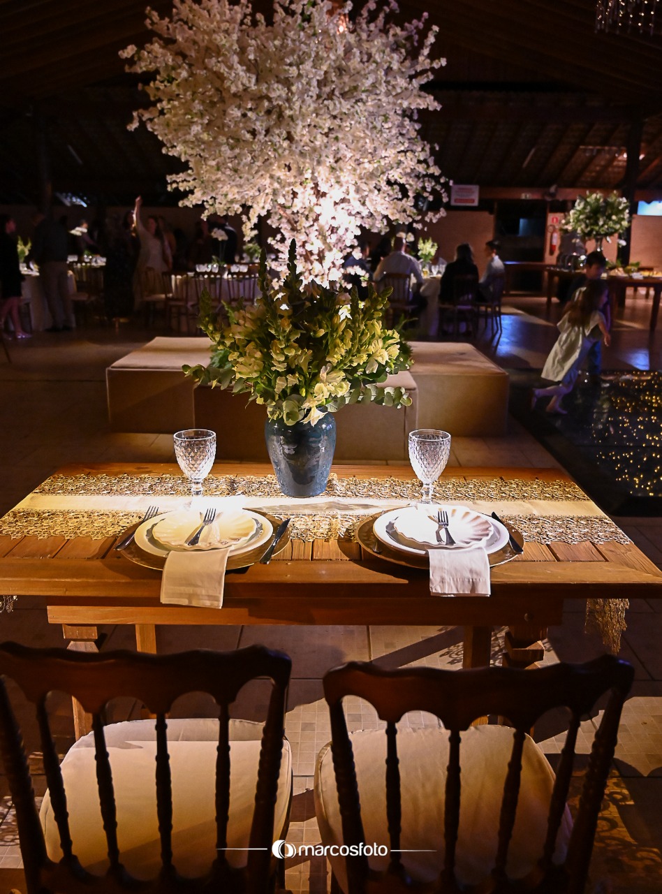 Mesa decorada do buffet